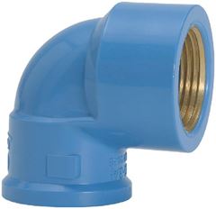 JOELHO 90° PVC SOLDÁVEL C/BUCHA LATÃO - 32MM X 3/4''