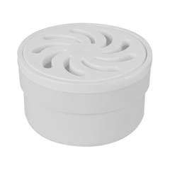 RALO SIFONADO CILÍNDRICO P/GRELHA COPA BRANCO REDONDO - 100 X 52 X 40MM