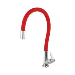TORNEIRA FLEX COLOR RED PLAST MESA 1/4