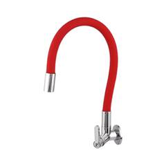 TORNEIRA FLEX COLOR RED PLAST PARED 1/4