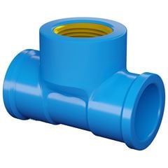 TE PVC SOLDÁVEL C/BUCHA LATÃO 25X1/2  