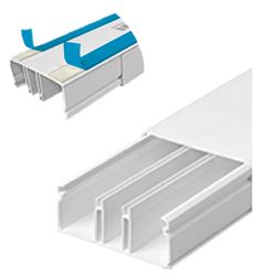 CANALETA COM DIVISÓRIA 50X20X2000MM COM DUPLA FACE – BRANCA