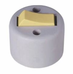 INTERRUPTOR SIMPLES 6A 250V~ SOBREPOR REDONDO ECONOMICO
