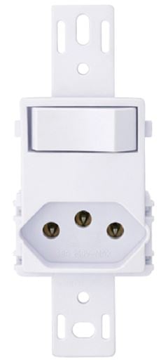 CONDULETE INTERRUPTOR SIMPLES 6A 250V~ SOBREPOR REDONDO ECONOMICO