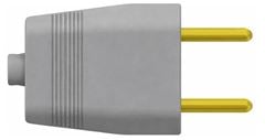 PINO BIPOLAR 2P 10A 250V CINZA C/10 PEÇAS