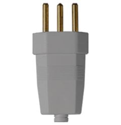 PINO BIPOLAR 2P 20A 250V PRETO C/ 10 PEÇAS