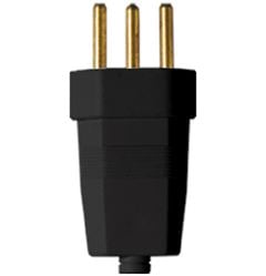 PINO BIPOLAR 2P 10A 250V CINZA C/10 PEÇAS