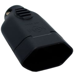 PINO FEMEA 2P+T 10A 250V~ PRETO - PCT 10 PCS