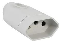 PINO FEMEA 2P 20A 250V~ BRANCO PCT C/10PÇS