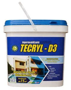 TECRYL-D3 IMPERMEABILIZANTE BRANCO - BALDE 15KG