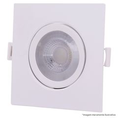 SPOT LED EMBUTIR QUADRADO 3000K BIVOLT 6W