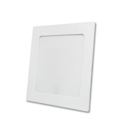 LUMINARIA LED QUADRADA 12W BIVOLT 6.500K EMBUTIR