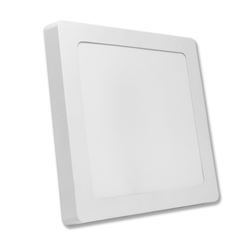 LUMINARIA LED QUADRADA 18W BIVOLT 3000K SOBREPOR