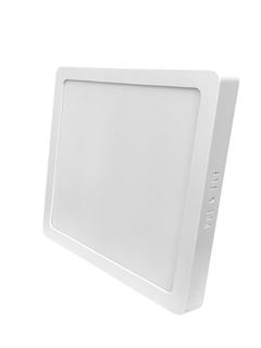LUMINARIA LED QUADRADA 18W BIVOLT 3000K SOBREPOR