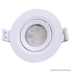 LUMINARIA LED REDONDA 18W BIVOLT 3000K SOBREPOR