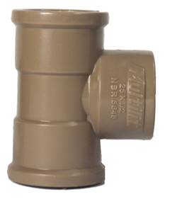 TE PVC SOLDÁVEL SOLDA/ROSCA - 20MM X 1/2”