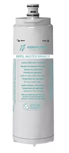 REFIL P/PURIFICADOR MASTER BRANCO HIDROFILTROS