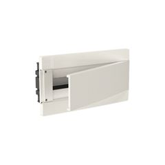 CAIXA VISION DE EMBUTIR COM PORTA BRANCA PARA 18 DISJUNTORES DIN OU 12 DISJUNTORES NEMA (VD18P)
