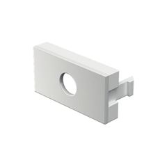 MÓDULO VISOR COM FURO PARA TV/VÍDEO BRANCO BRILHO - PETRA