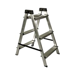 BANQUETA DE ALUMÍNIO -  3 DEGRAUS