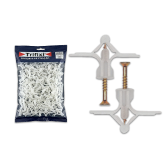 BUCHA C/ PARAFUSO PARA GESSO - 25PÇS.
