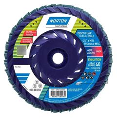 DISCO FLAP BLINDAGEM 4.1/2   155MM X 22MM - GRÃO Nº40