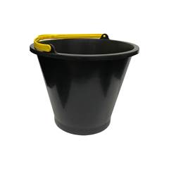 BALDE PLÁSTICO  PRETO 10L