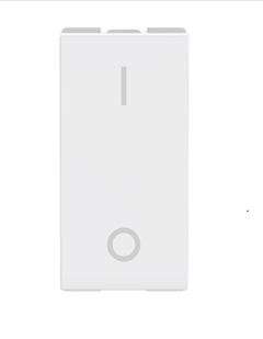 MODULO INTERRUPTOR BIPOLAR SIMPLES 16A 110- 250V 1 MODULO BRANCO ORIGENN0101.2 BL