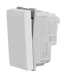 MODULO INTERRUPTOR SIMPLES 16A 110-250V 1 MODULO BRANCO ORIGEN N0101 BL