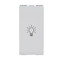 MODULO PULSADOR CAMPAINHA 10A 110-250V 1 MODULO BRANCO ORIGEN N0104 BL