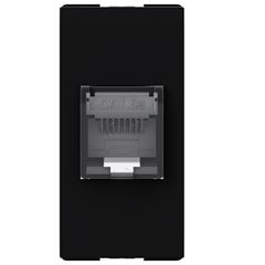 MODULO RJ45 CAT 5E 1 MODULO PRETO ORIGEN N0118.5 NG