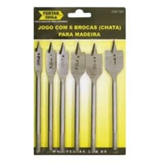 JOGO DE BROCAS CHATA P/MADEIRA - 6 PÇS.