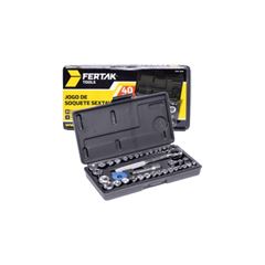 JOGO SOQUETE C/ CHAVE CATRACA 40 PCS